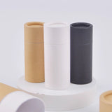 20PCS Kraft Paper Storage Tubes with Lid for Tea Essential Oil Packaging