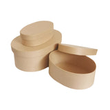 5pcs Oval Paper Gift Boxes for Packaging Display