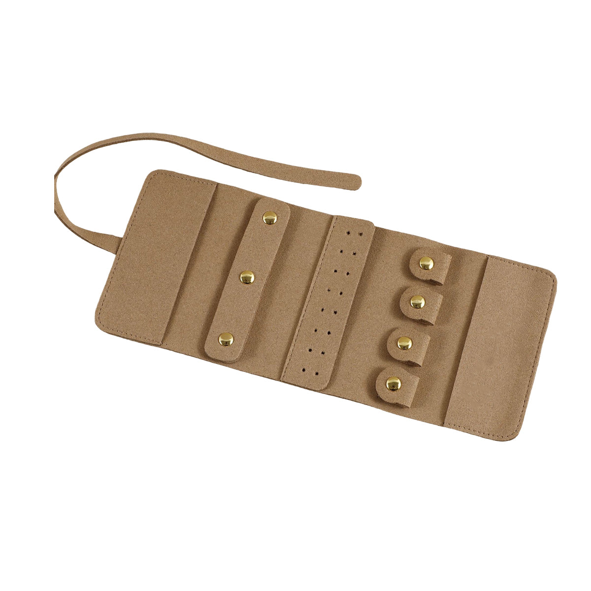 Travel Portable Jewelry Organizer Pouch 9Colours 1PC