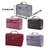 Travel Size Zipper Closure Toiletry Bag 1pc