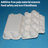 200PCS 8 Slot Paper Egg Trays Molded Pulp Egg Packaging Trays