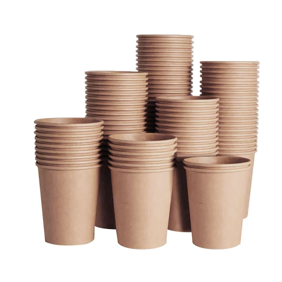 500PCS 9oz Disposable Paper Cups Food-Grade Hot and Cold Use