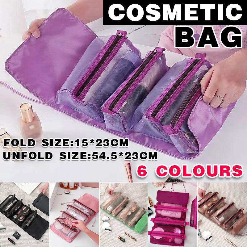 4 in 1 Detachable Makeup Storage Bag 1PC 6Colours Cosmetic Toiletry Bag - Discount Packaging Warehouse