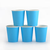 300PCS 6 Colours Disposable Paper Cups Food-Grade Hot and Cold