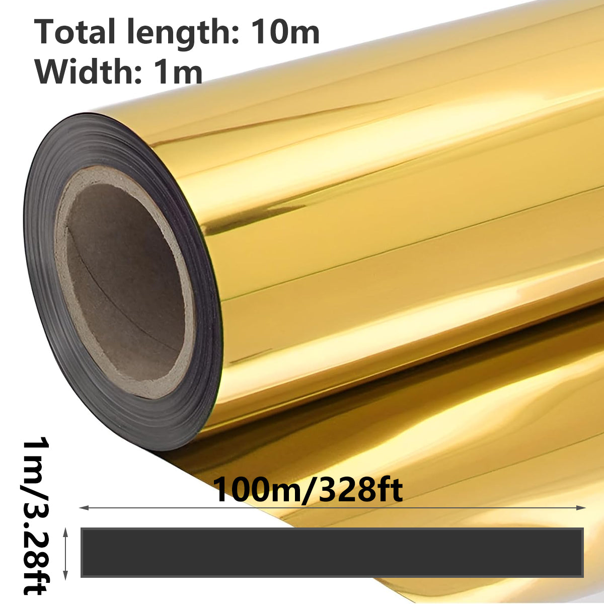 10m Soft Mirror Carpet Reflective Wall Sticker Film