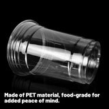 250Sets Transparent Drinking Cups with Lids 400ml Food-Grade