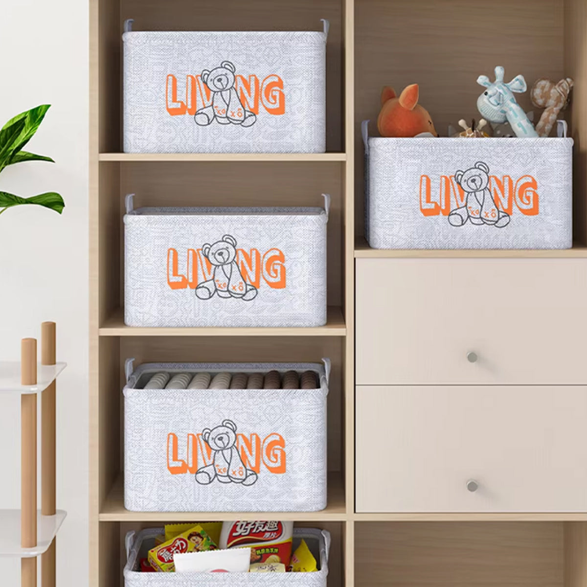Large Foldable Storage Bag for Clothes Toys Blankets