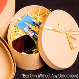 5pcs Oval Paper Gift Boxes for Packaging Display