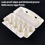 150PCS 10 Slot Paper Egg Trays Molded Pulp Stackable for Egg Packaging