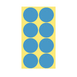 8/13/25/50mm Round Sticker Dots Adhesive Labels Cool-toned