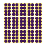 8/13/25/50mm Round Sticker Dots Adhesive Labels Cool-toned