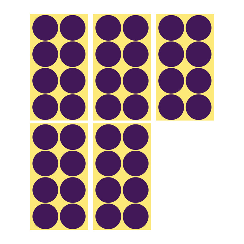 8/13/25/50mm Round Sticker Dots Adhesive Labels Cool-toned