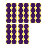 8/13/25/50mm Round Sticker Dots Adhesive Labels Cool-toned