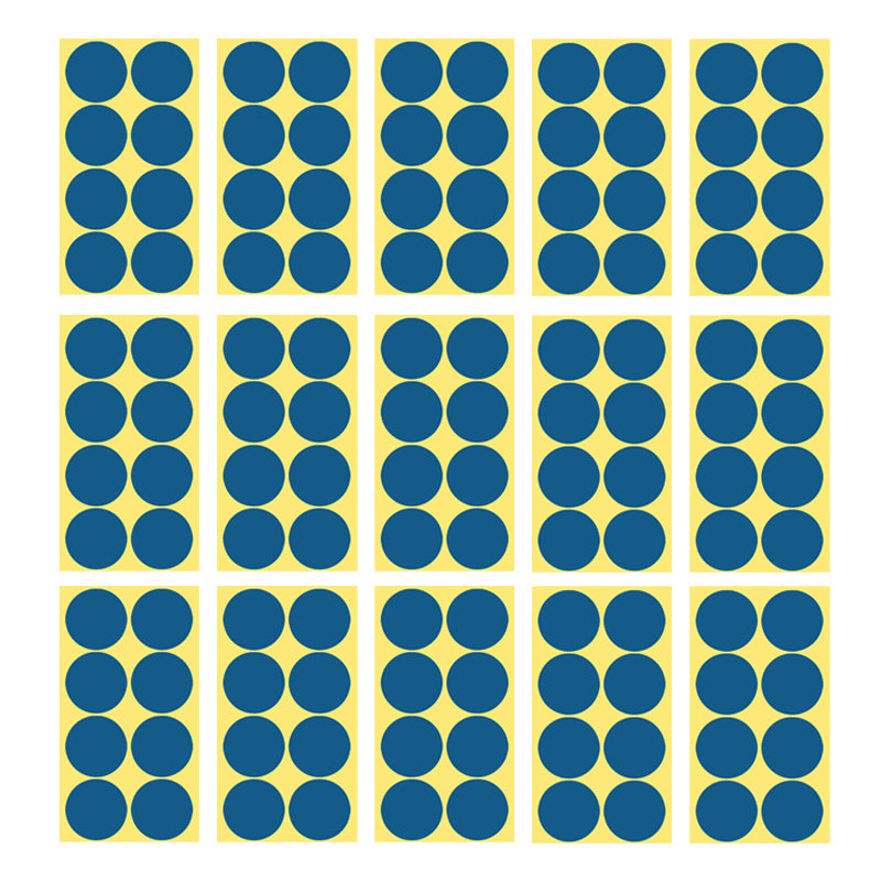 8/13/25/50mm Round Sticker Dots Adhesive Labels Cool-toned