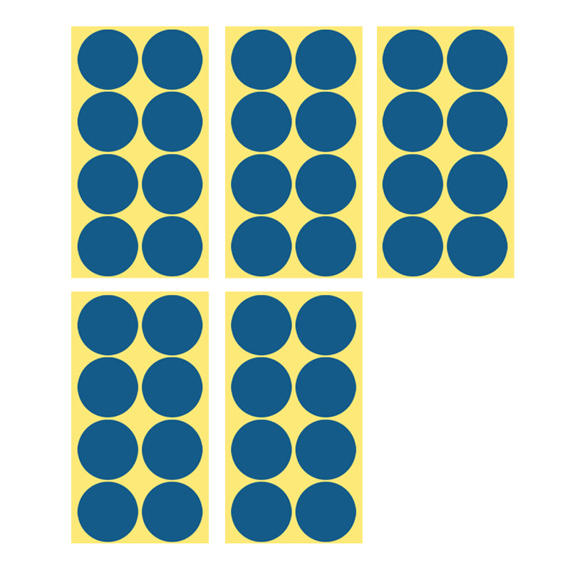 8/13/25/50mm Round Sticker Dots Adhesive Labels Cool-toned