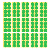 8/13/25/50mm Round Sticker Dots Adhesive Labels Cool-toned