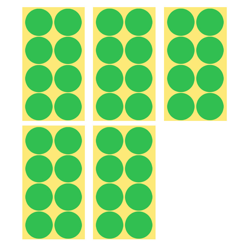 8/13/25/50mm Round Sticker Dots Adhesive Labels Cool-toned