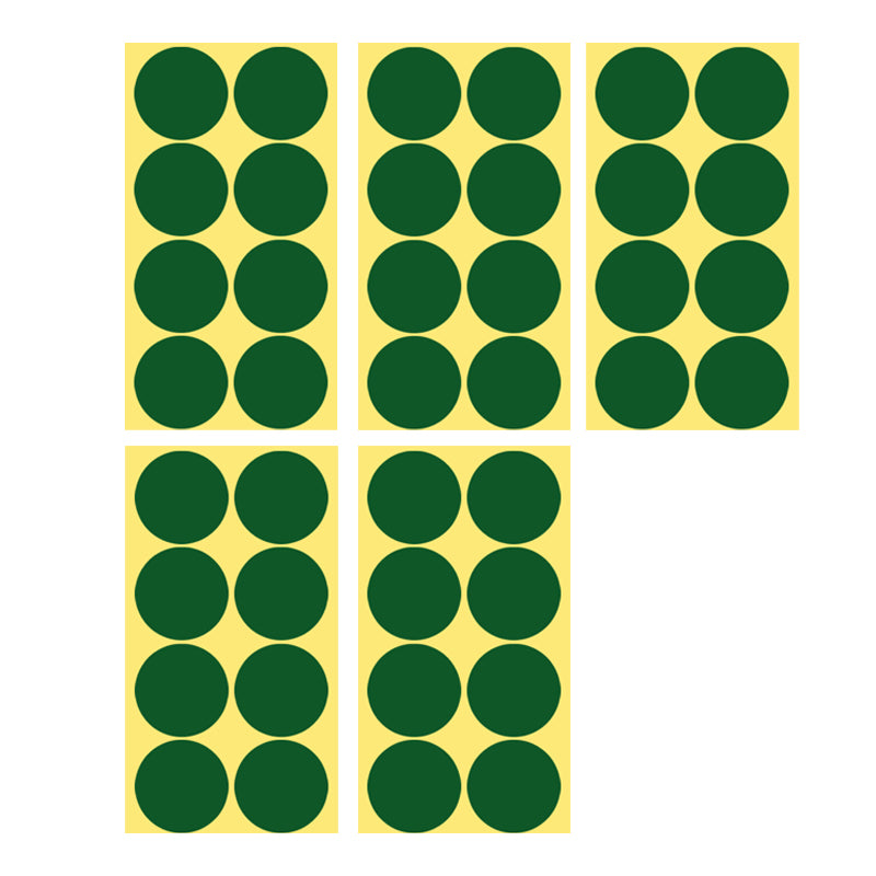 8/13/25/50mm Round Sticker Dots Adhesive Labels Cool-toned