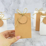 50PCS Bag Shaped Candy Box Kraft Paper DIY Design