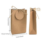 50PCS Bag Shaped Candy Box Kraft Paper DIY Design