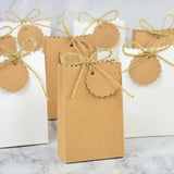 50PCS Bag Shaped Candy Box Kraft Paper DIY Design