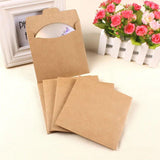 50PCS CD DVD Paper Sleeves Kraft Paper Paper Cases