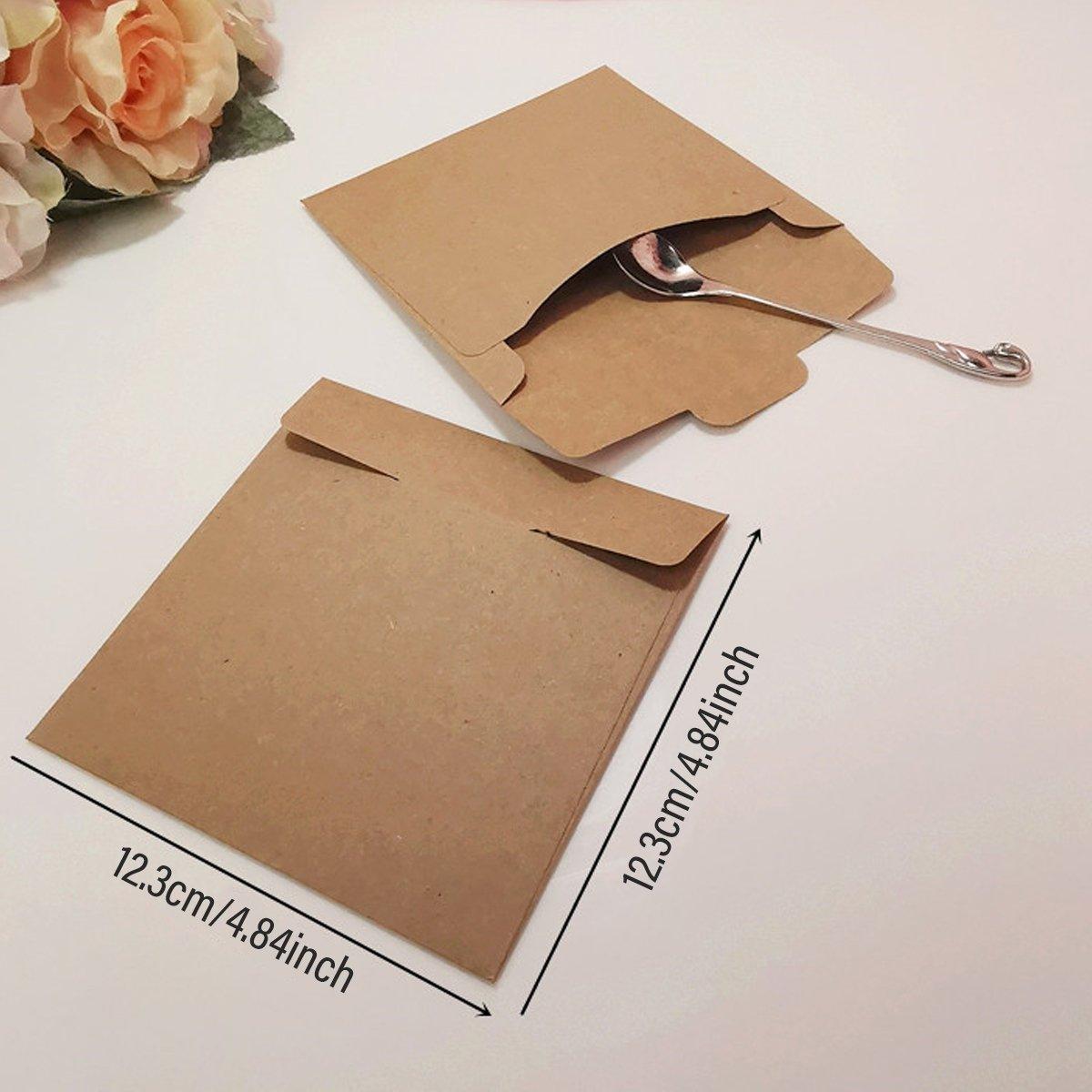 50PCS CD DVD Paper Sleeves Kraft Paper Paper Cases