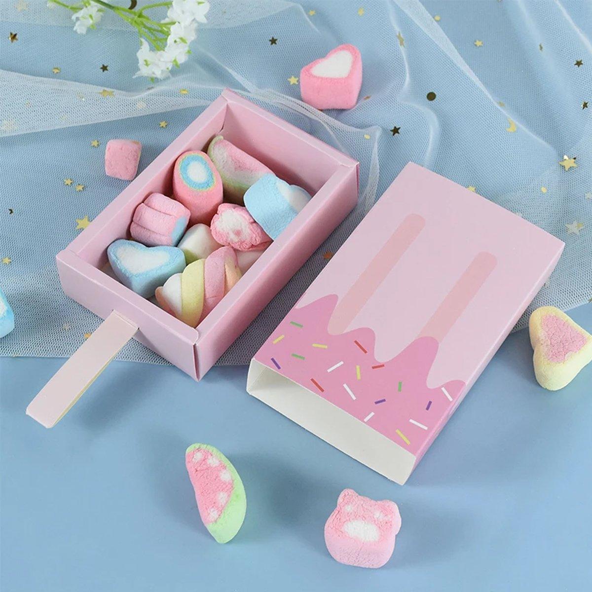 50PCS Ice Pop Shaped Candy Box Sturdy Paper Material