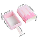 50PCS Ice Pop Shaped Candy Box Sturdy Paper Material