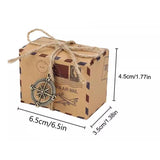 50PCS Mailing Themed Candy Box Durable Kraft Paper