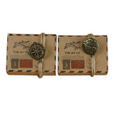 50PCS Mailing Themed Candy Box Durable Kraft Paper