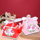 50PCS Teapot Candy Box Cardstock Gift Box for Tea Party