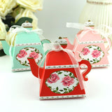 50PCS Teapot Candy Box Cardstock Gift Box for Tea Party