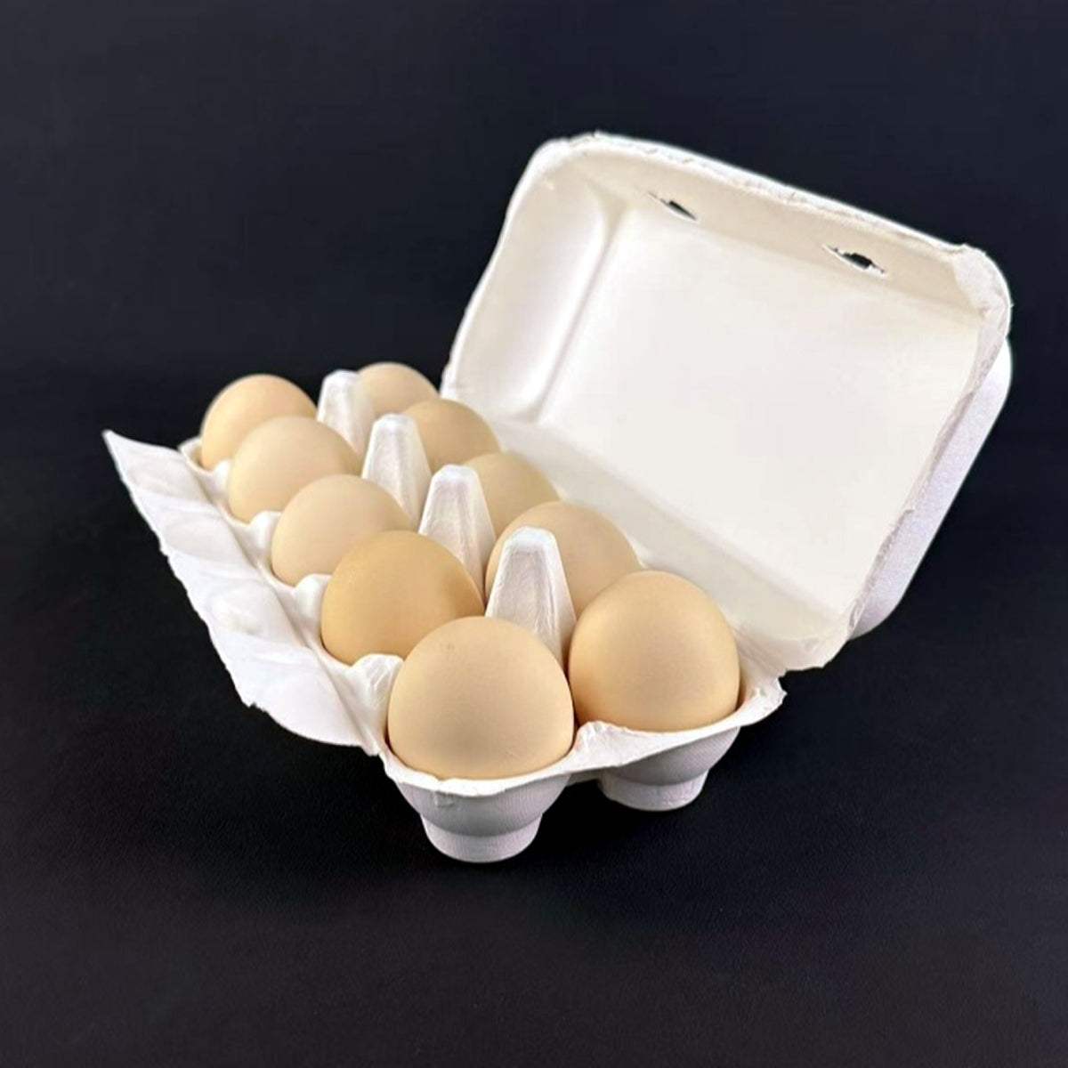 150PCS 10 Slot Paper Egg Trays Molded Pulp Stackable for Egg Packaging