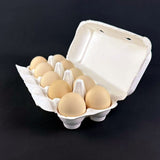 150PCS 10 Slot Paper Egg Trays Molded Pulp Stackable for Egg Packaging