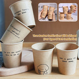 300PCS Disposable Paper Cups 250ml Food-Grade Leakproof