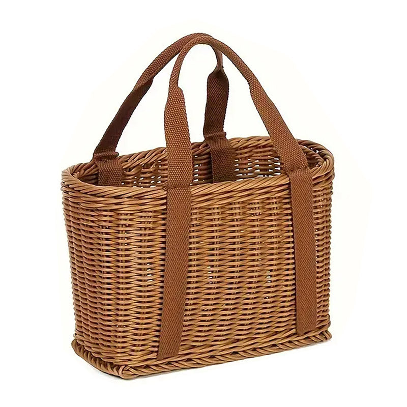 Imitation Rattan Woven Basket Storage 1PC Small Size