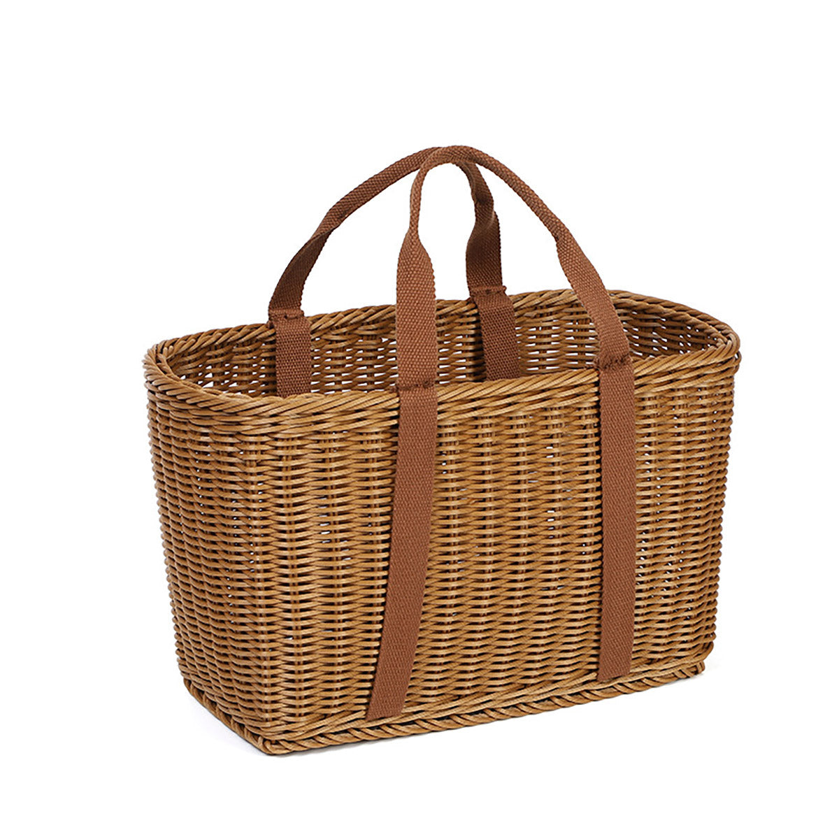 Imitation Rattan Woven Basket Storage 1PC Large Size