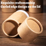20PCS Kraft Paper Storage Tubes with Lid for Tea Essential Oil Packaging