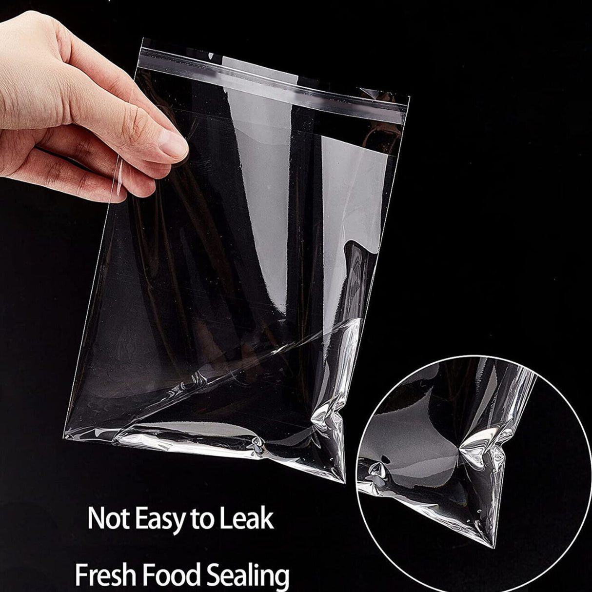 Clear Plastic Self Adhesive Candy Packaging Bags 100PCS
