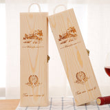Red Wine Wooden Gift Box 6PCS Pull-out