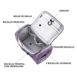 Travel Size Zipper Closure Toiletry Bag 1pc