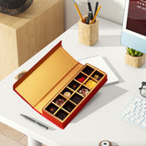 5pcs Chocolate Gift Boxes Book Style Clamshell 12-Slot