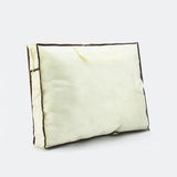 Beige non-woven fabric blanket storage bags with clear PVC