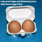 300PCS 2 Slot Paper Egg Trays Molded Pulp Egg Packaging Trays
