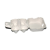 300PCS 4 Slot Paper Egg Trays Molded Pulp Stackable for Egg Packaging
