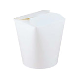 50PCS Disposable White Takeout Boxes Food Grade Leakproof Packaging
