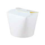 50PCS Disposable White Takeout Boxes Food Grade Leakproof Packaging