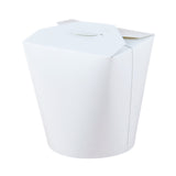 50PCS Disposable White Takeout Boxes Food Grade Leakproof Packaging