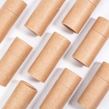 20PCS Kraft Paper Storage Tubes with Lid for Tea Essential Oil Packaging